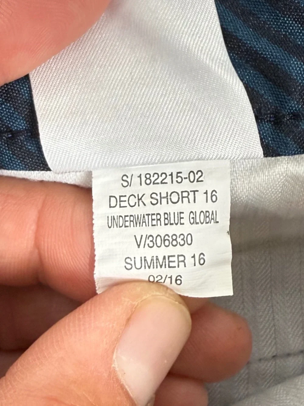 Banana Republic Deck Short in Underwater Blue Cotton 9